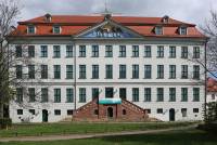 Das historische Waisenhaus am Franckeplatz in Halle (Saale)