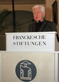 Professor Heinrichs in den Franckeschen Stiftungen zu Halle